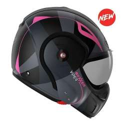 modularer Helm  BOXXER  VIPPER Noir-Rose Mat