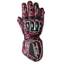 RST TracTech Evo 4 Leder Handschuhe - Dazzle Pink/Schwarz